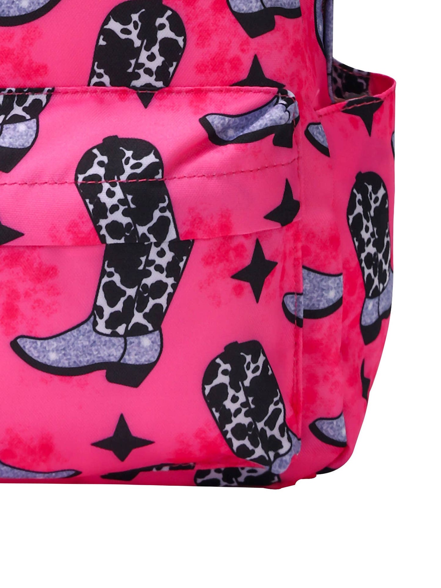 Fuchsia Boots Patter Backpack