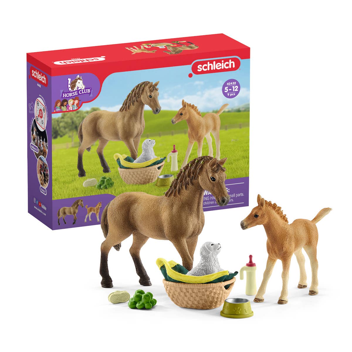 Horse Club Sarah’S Baby Animal Care  Horse Toy Playset