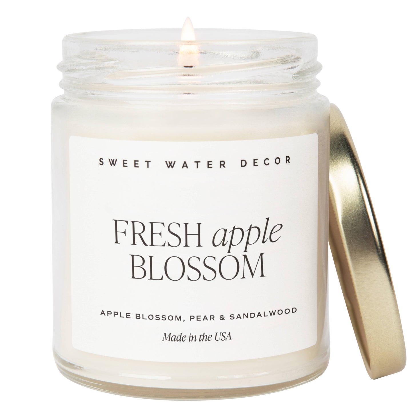 Fresh Apple Blossom 9 oz Soy Candle - Home Decor & Gifts